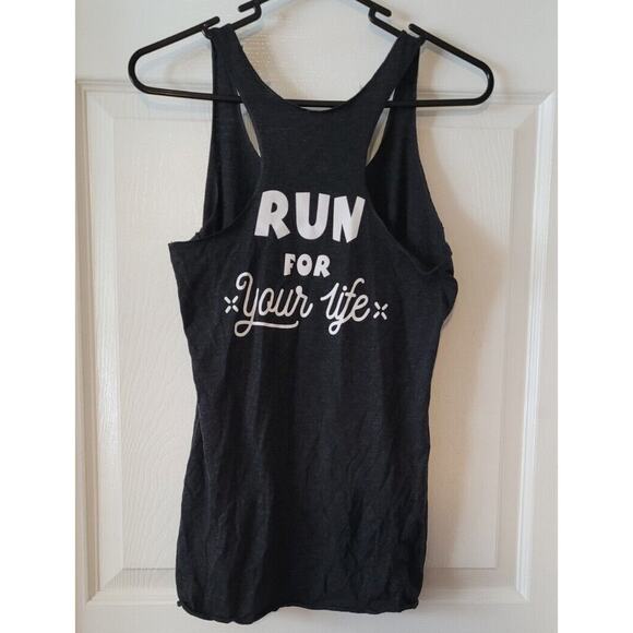 Lot 3 Small Racerback Workout Tank Top Shirts Run for After Party Neon Black - Picture 6 of 11